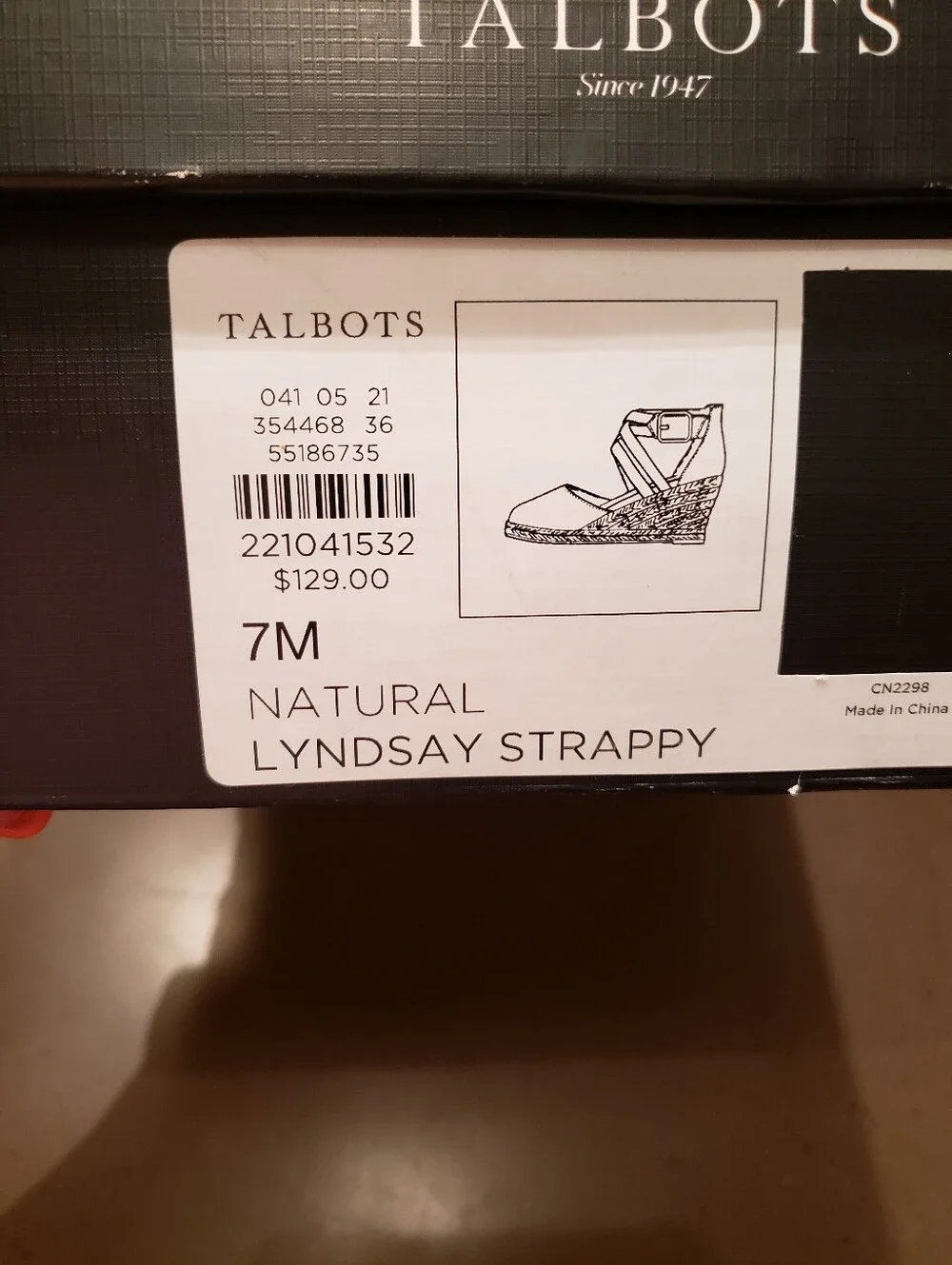 Natural Strappy Wedge Shoes